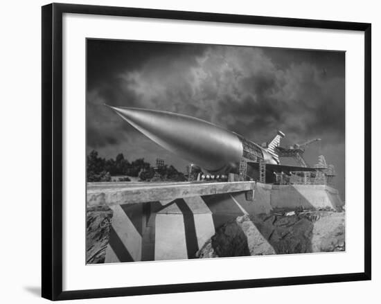 Rocket Ship Being Built for the Movie "When Worlds Collide"-Allan Grant-Framed Photographic Print