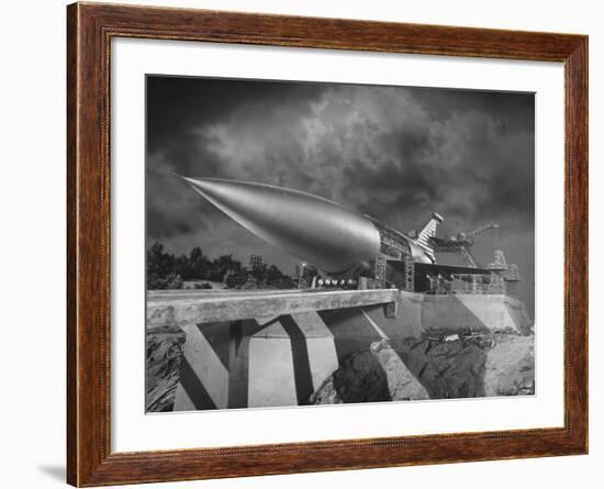 Rocket Ship Being Built for the Movie "When Worlds Collide"-Allan Grant-Framed Photographic Print