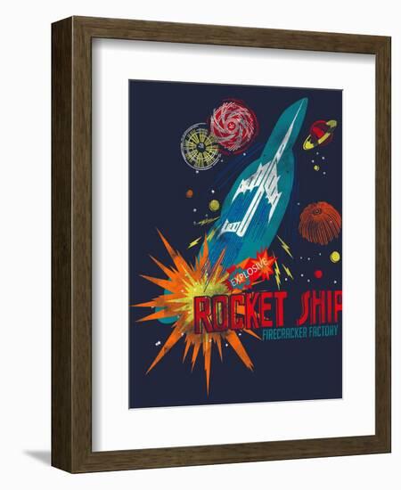 Rocket Ship-null-Framed Giclee Print