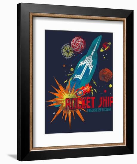 Rocket Ship-null-Framed Giclee Print