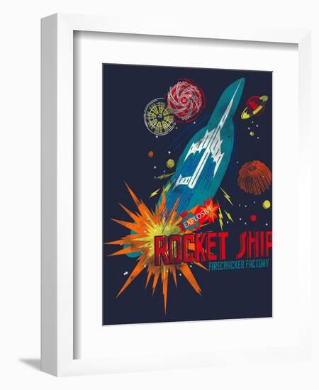 Rocket Ship-null-Framed Giclee Print