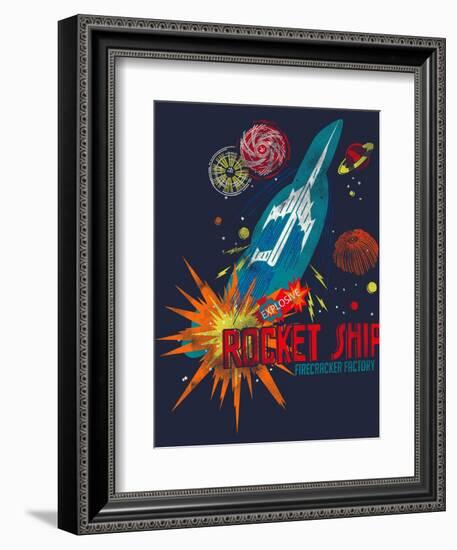 Rocket Ship-null-Framed Giclee Print