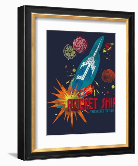 Rocket Ship-null-Framed Giclee Print