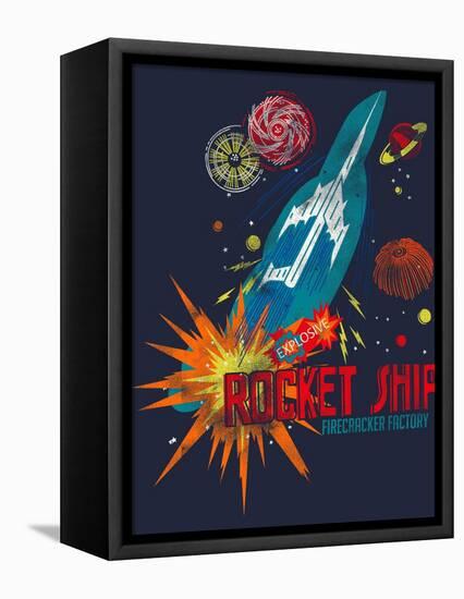 Rocket Ship-null-Framed Premier Image Canvas