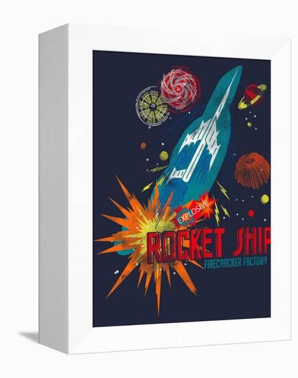 Rocket Ship-null-Framed Premier Image Canvas