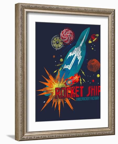 Rocket Ship-null-Framed Giclee Print