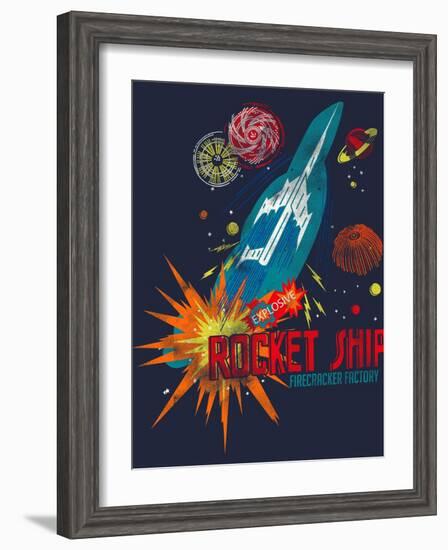 Rocket Ship-null-Framed Giclee Print