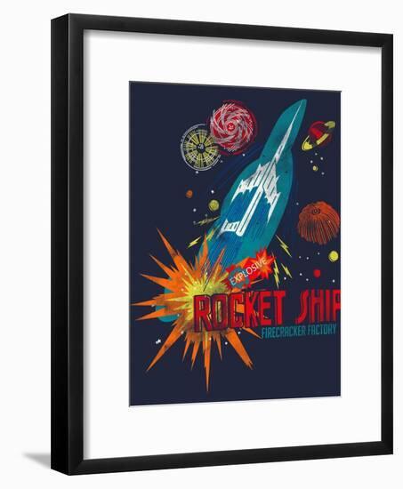 Rocket Ship-null-Framed Giclee Print