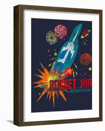 Rocket Ship-null-Framed Giclee Print