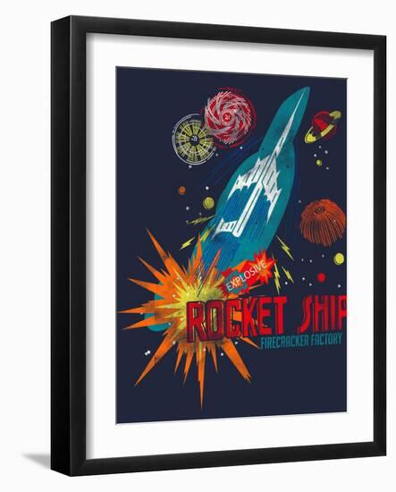 Rocket Ship-null-Framed Giclee Print