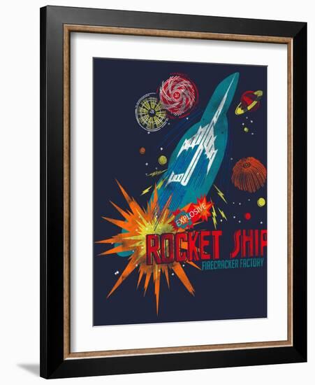 Rocket Ship-null-Framed Giclee Print