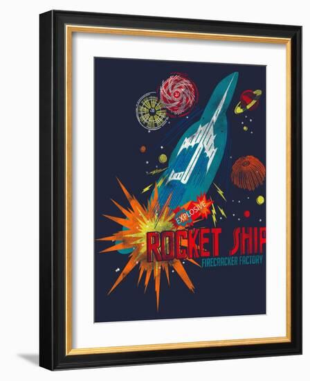 Rocket Ship--Framed Giclee Print