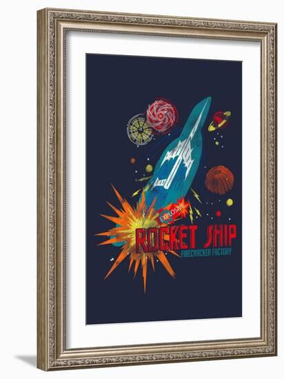 Rocket Ship-null-Framed Giclee Print