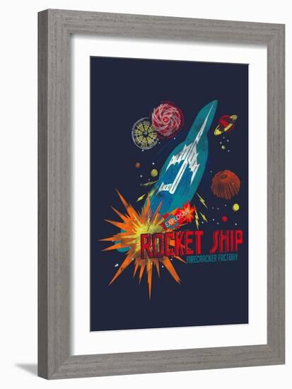 Rocket Ship-null-Framed Giclee Print