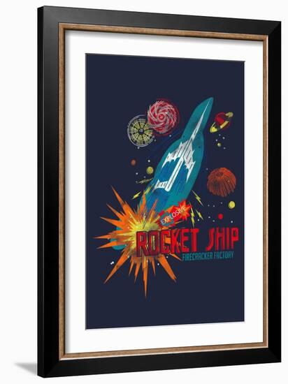 Rocket Ship-null-Framed Giclee Print