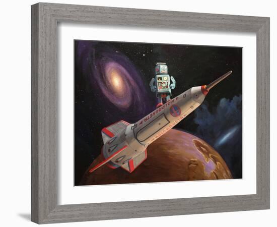 Rocket Surfer-Eric Joyner-Framed Giclee Print