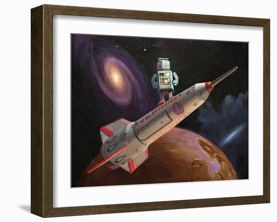 Rocket Surfer-Eric Joyner-Framed Giclee Print