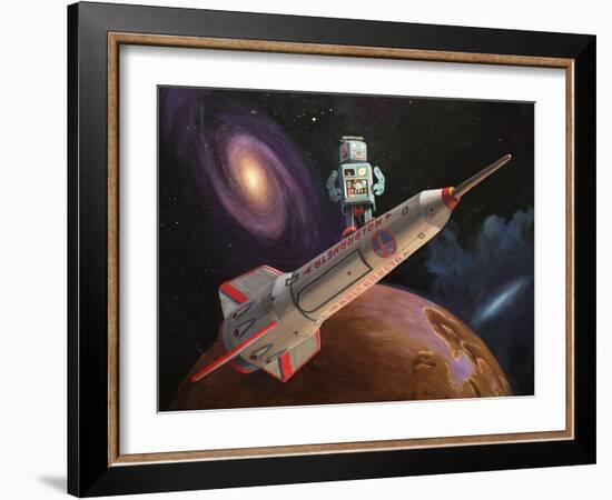 Rocket Surfer-Eric Joyner-Framed Giclee Print