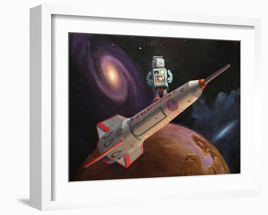 Rocket Surfer-Eric Joyner-Framed Giclee Print