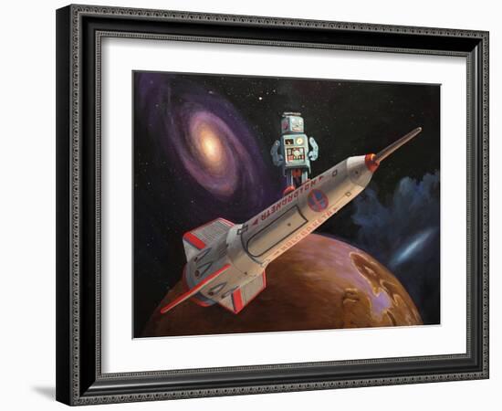 Rocket Surfer-Eric Joyner-Framed Giclee Print