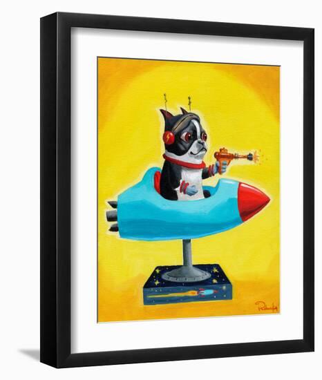 Rocket Yellow-Brian Rubenacker-Framed Art Print