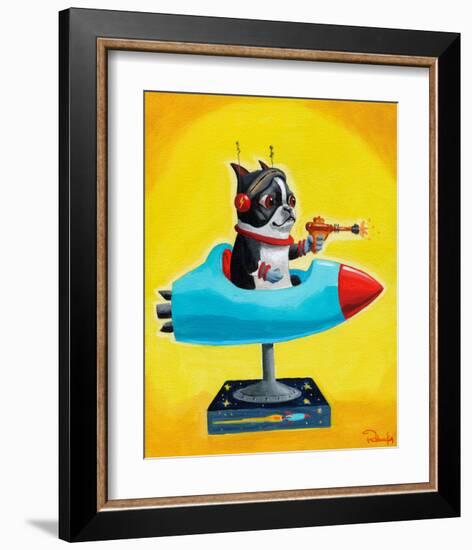 Rocket Yellow-Brian Rubenacker-Framed Art Print