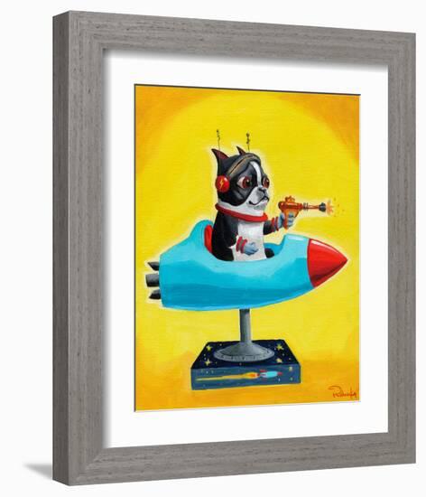 Rocket Yellow-Brian Rubenacker-Framed Art Print