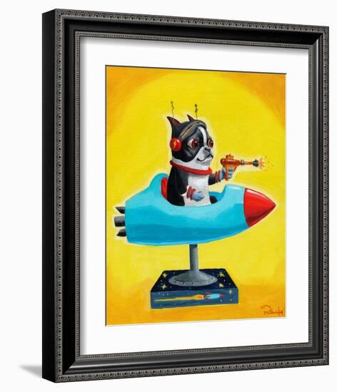 Rocket Yellow-Brian Rubenacker-Framed Art Print