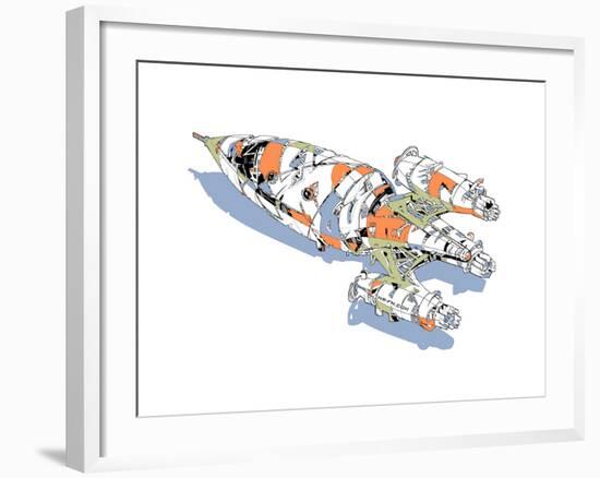 Rocket-HR-FM-Framed Art Print