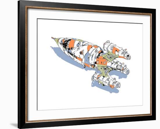 Rocket-HR-FM-Framed Art Print