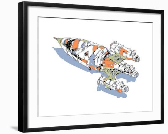 Rocket-HR-FM-Framed Art Print