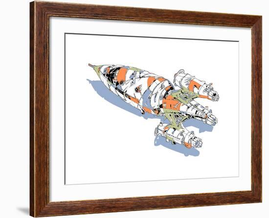 Rocket-HR-FM-Framed Art Print