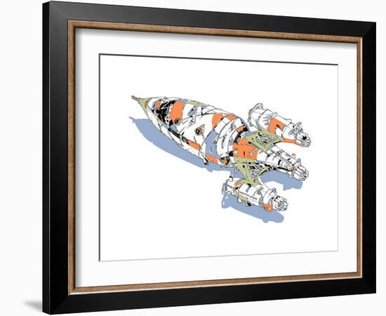 Rocket-HR-FM-Framed Art Print