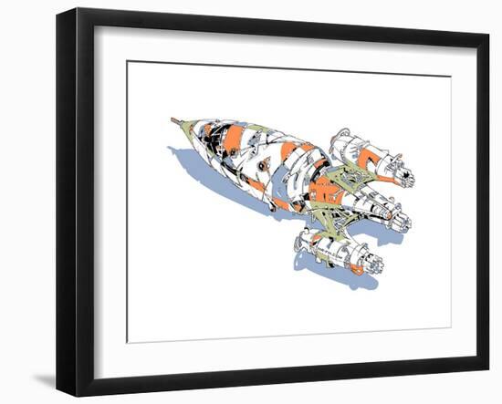 Rocket-HR-FM-Framed Art Print