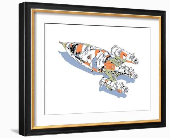 Rocket-HR-FM-Framed Art Print