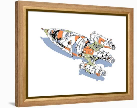 Rocket-HR-FM-Framed Stretched Canvas