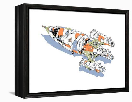 Rocket-HR-FM-Framed Stretched Canvas