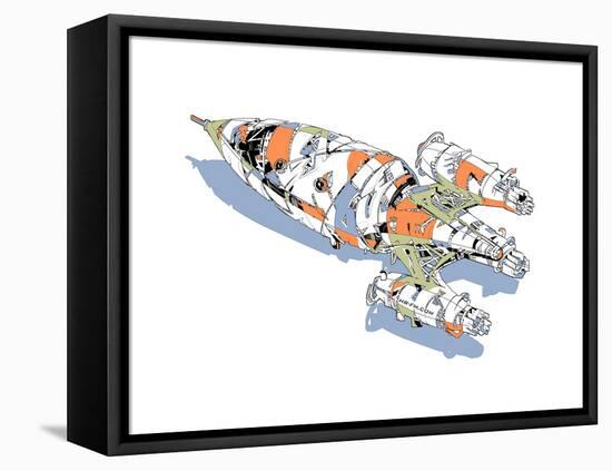 Rocket-HR-FM-Framed Stretched Canvas