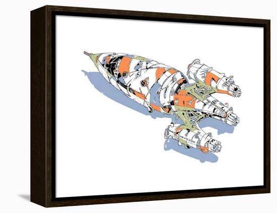 Rocket-HR-FM-Framed Stretched Canvas