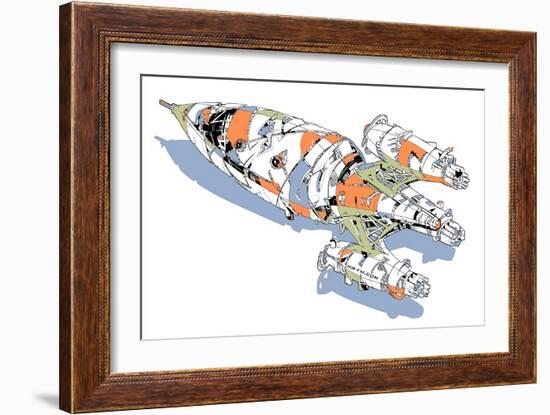 Rocket-HR-FM-Framed Art Print