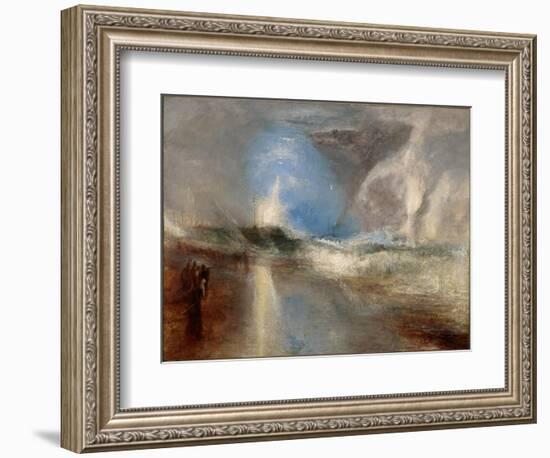 Rockets and Blue Lights (Close at Han) to Warn Steam-Boats of Shoal-Water-J. M. W. Turner-Framed Giclee Print