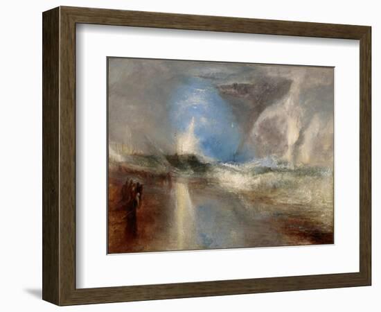 Rockets and Blue Lights (Close at Han) to Warn Steam-Boats of Shoal-Water-J. M. W. Turner-Framed Giclee Print
