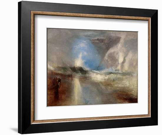 Rockets and Blue Lights (Close at Han) to Warn Steam-Boats of Shoal-Water-J. M. W. Turner-Framed Giclee Print