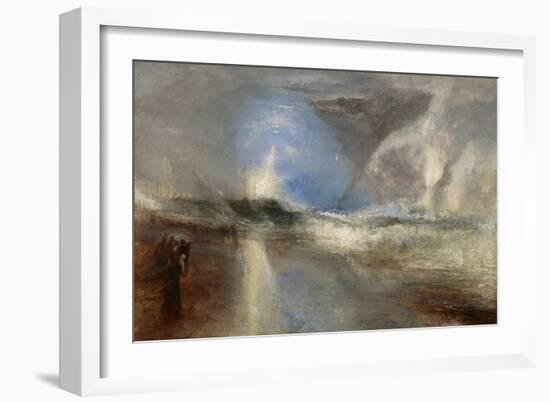 Rockets and Blue Lights (Close at Hand) to Warn Steamboats of Shoal Water, 1840 (Oil on Canvas)-Joseph Mallord William Turner-Framed Giclee Print