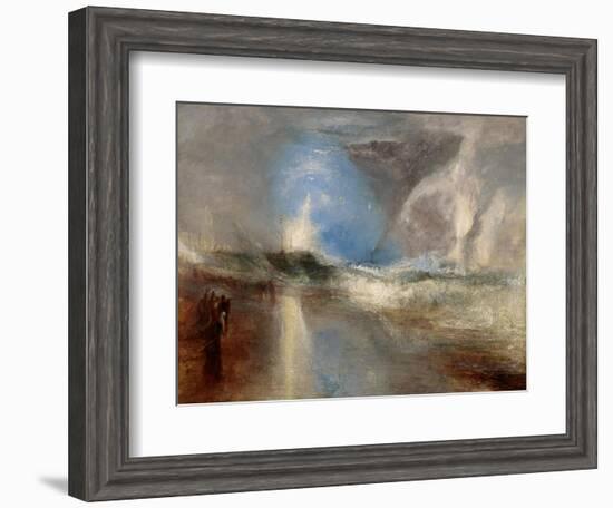 Rockets and Blue Lights (Close at Hand) to Warn Steamboats of Shoal Water. 1840-J. M. W. Turner-Framed Giclee Print