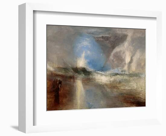 Rockets and Blue Lights (Close at Hand) to Warn Steamboats of Shoal Water. 1840-J. M. W. Turner-Framed Giclee Print
