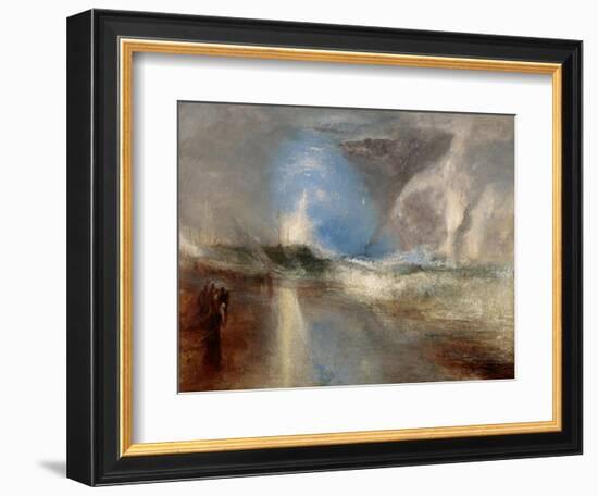 Rockets and Blue Lights (Close at Hand) to Warn Steamboats of Shoal Water. 1840-J. M. W. Turner-Framed Giclee Print