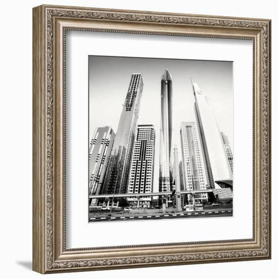 Rockets, Dubai, UAE-Marcin Stawiarz-Framed Art Print