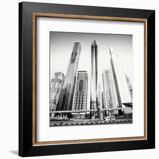 Rockets, Dubai, UAE-Marcin Stawiarz-Framed Art Print