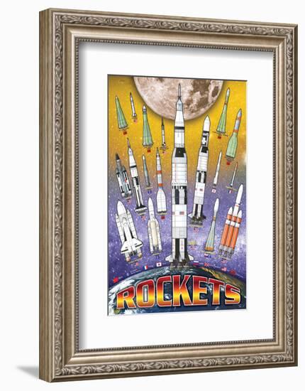 Rockets for Kids-null-Framed Art Print